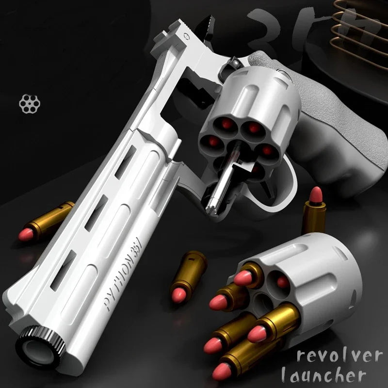 ZP5 Revolver Soft Bullet Gun Burst 357 Simulation Ejection Toy Pistol Adult Boy Child Toy Gun Outdoor Game Model